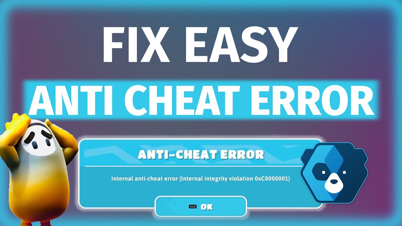 How to Fix ANTI CHEAT ERROR Fall Guys (EPIC GAMES & STEAM)