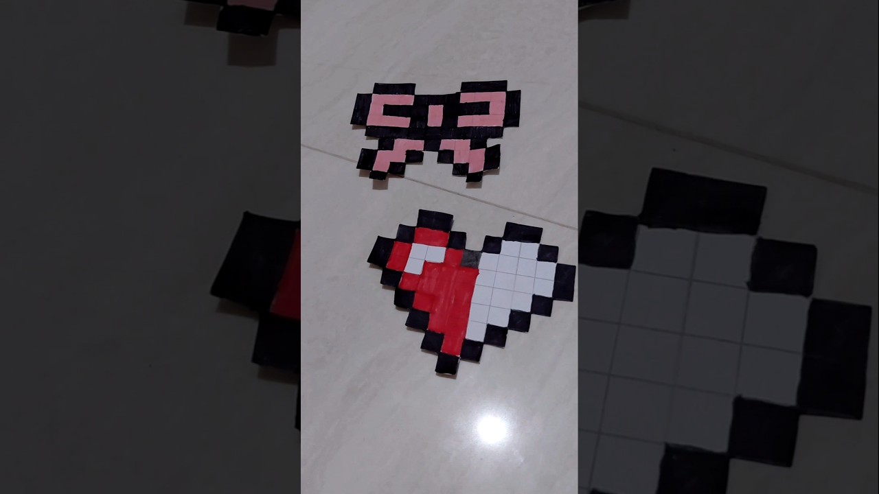 easy pixel art bow.. 