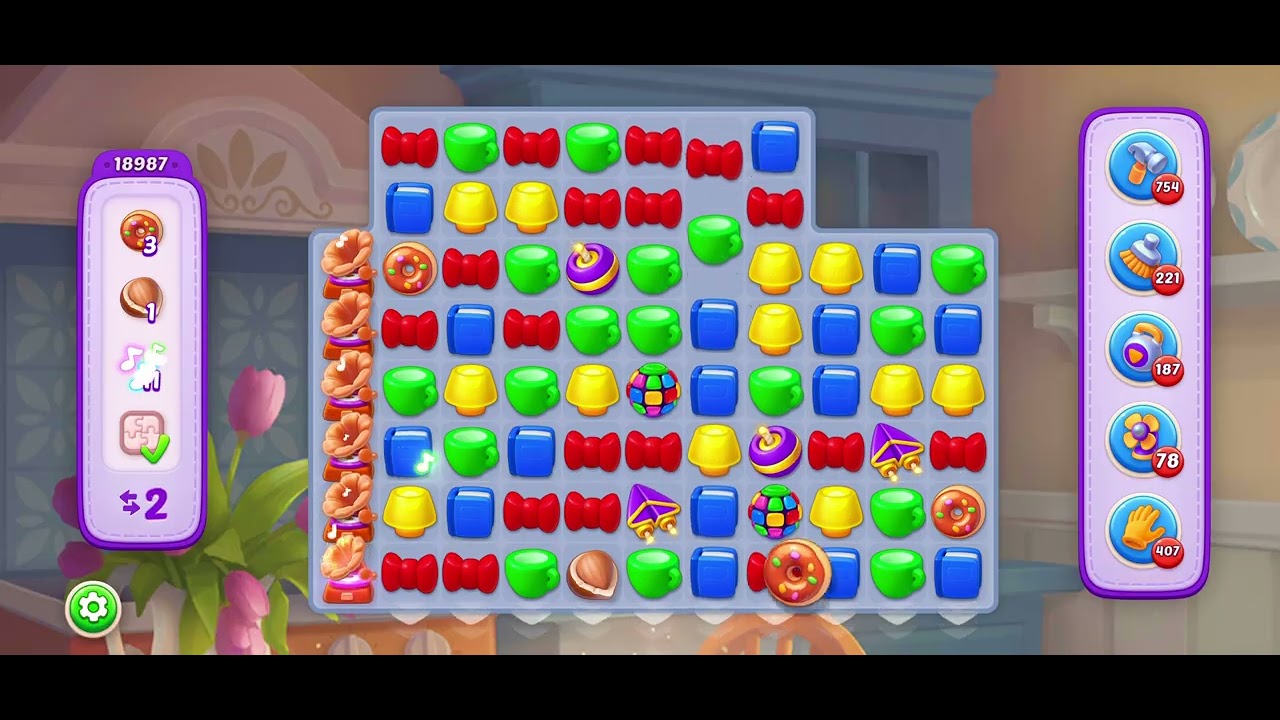 Homescapes Level 18987  -- No cheats