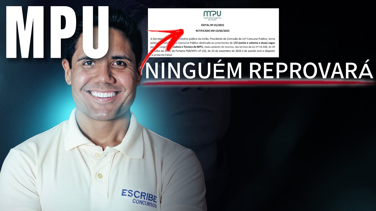 Concurso MPU: porque não haverá reprovação na discursiva da FGV