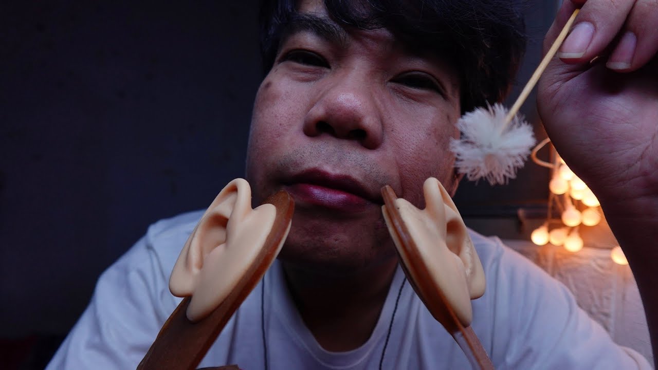 Thai ASMR | Fast Helicopter Ear Spinning (No Talking)