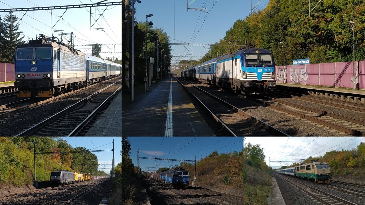 Vlaky Praha Dolní Počernice 21.10.2023 společně @martin_vlackar1