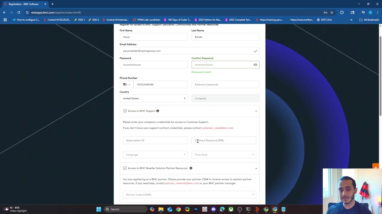 Control-M: Creating your BMC support profile