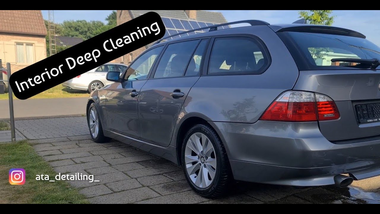 Грязная пенная мойка BMW E61 и глубокая очистка салона (ASMR)