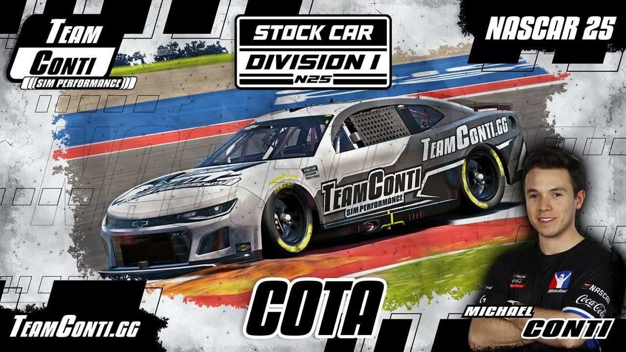Руководство по трассе NASCAR 25 I Cup I COTA от Team Conti Sim Performance