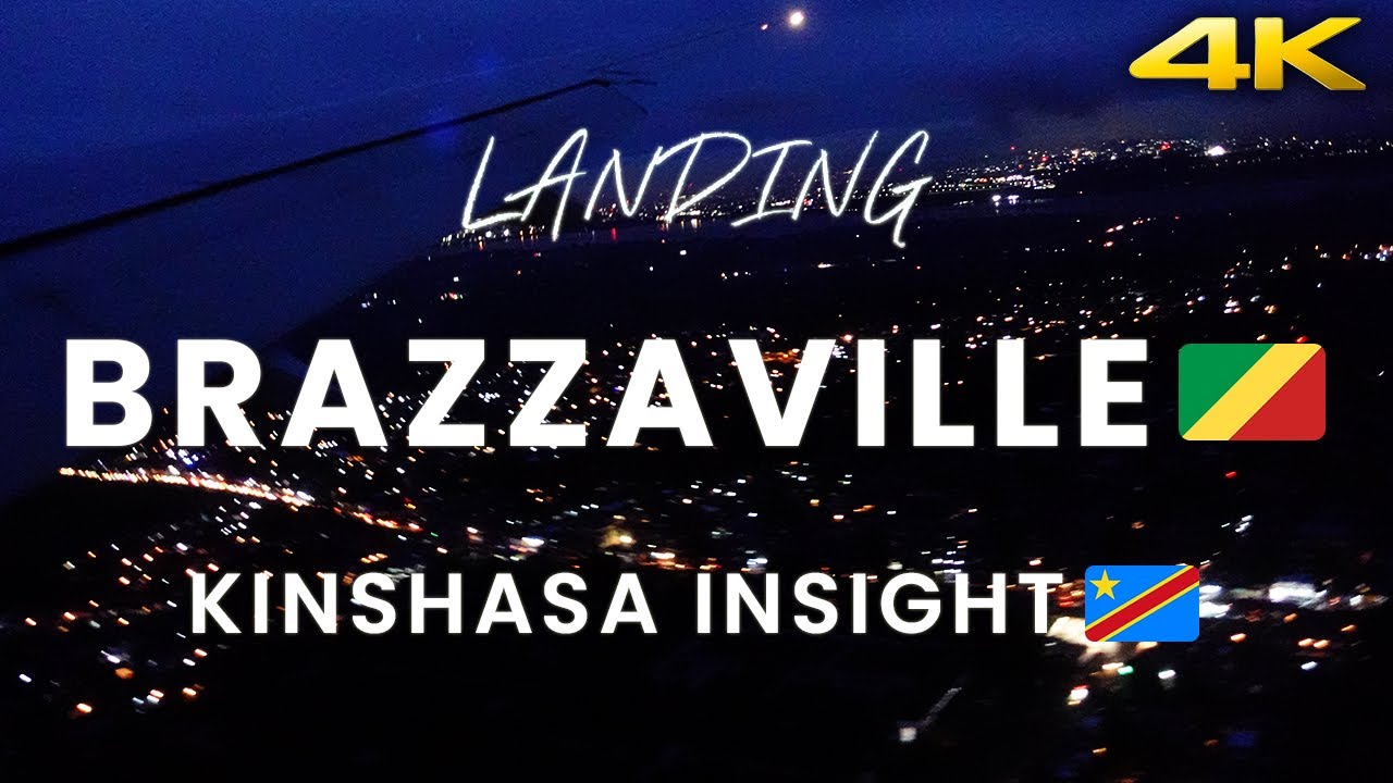Atterrissage &agrave; Maya-Maya (BZV)🇨🇬 avec vue sur Kinshasa 🇨🇩 et le Fleuve Congo! Magnifique