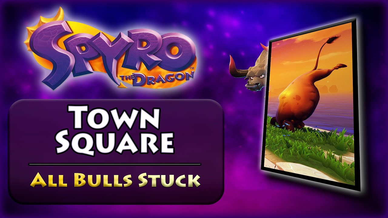 Town Square - Skill Point: All Bulls Stuck | Spyro Reignited Trilogy