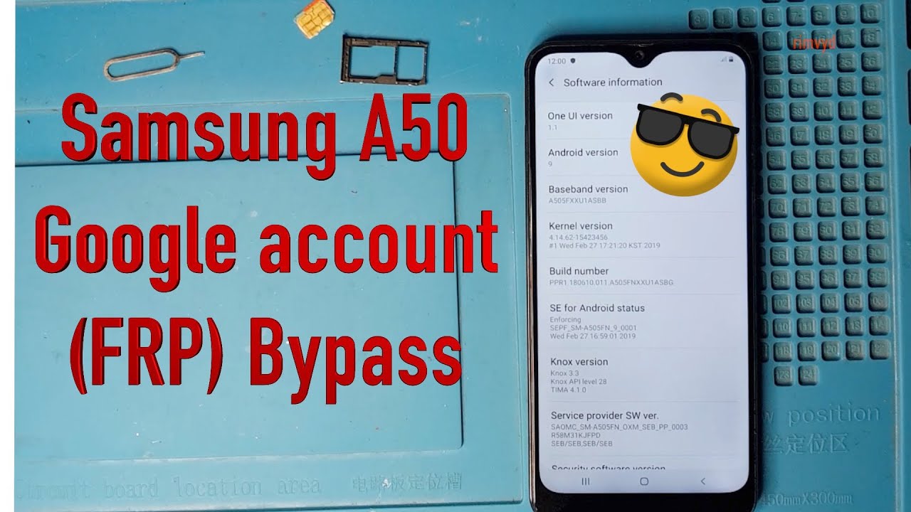 Samsung A50 google account FRP bypass