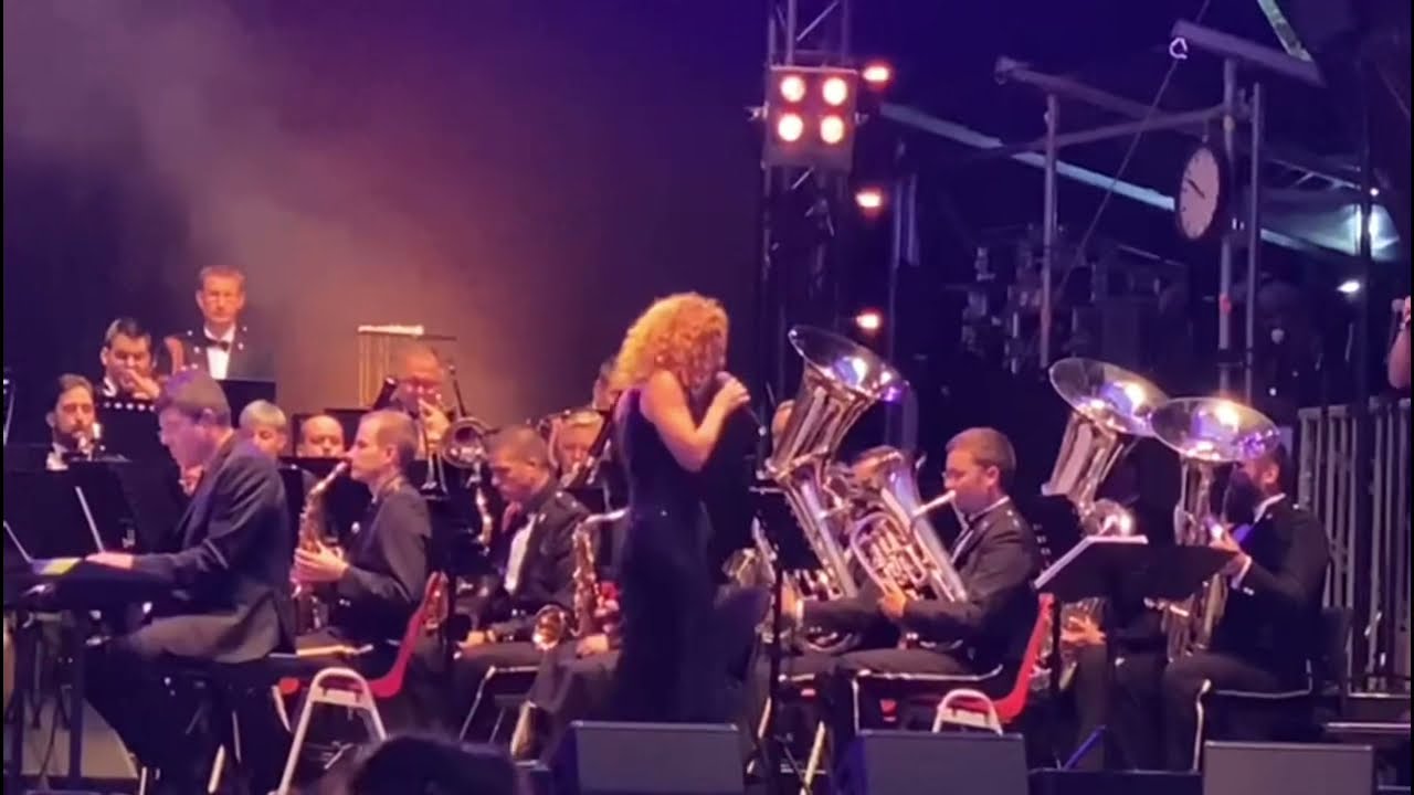 Emilie Duval with Luxembourg Military Band