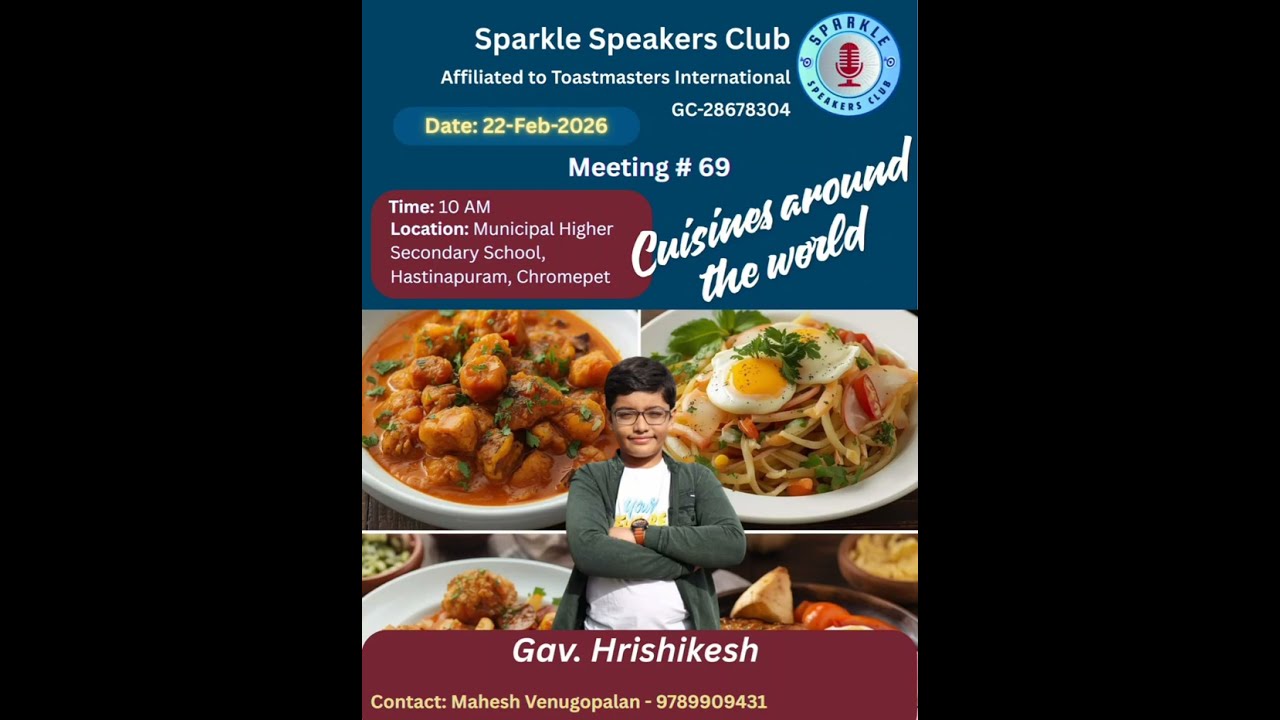 Meeting #69 - Cuisines around the World