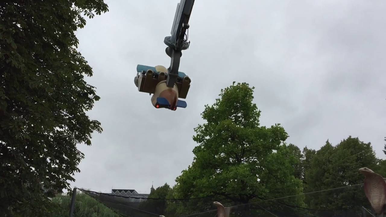 Technical Park Flying Fury Ride AKA Vertigo At Tivoli Theme Park - Copenhagen