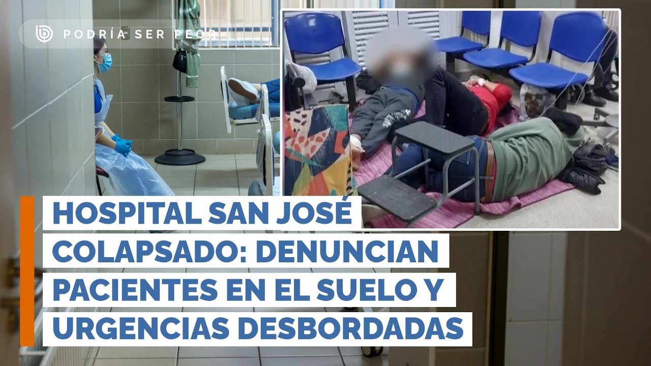 Hospital San José colapsado: denuncian pacientes en el suelo y urgencias desbordadas (PSP)