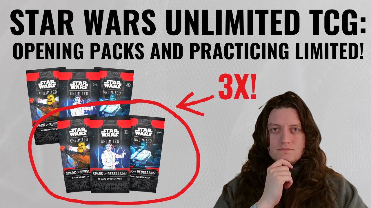 Star Wars Unlimited TCG: Opening Six Packs in Groups of Three and Practicing for Draft and Sealed!