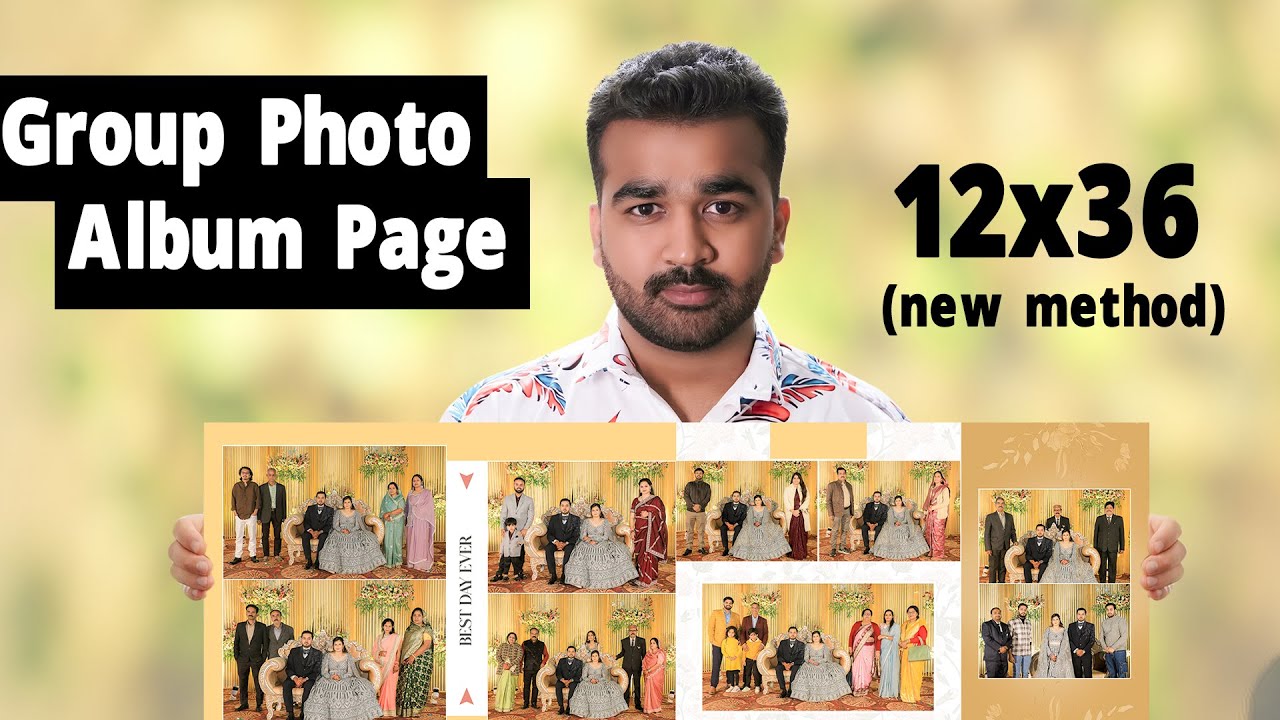 Group Photo Wedding Album Page Design Is Tarike Se Karo