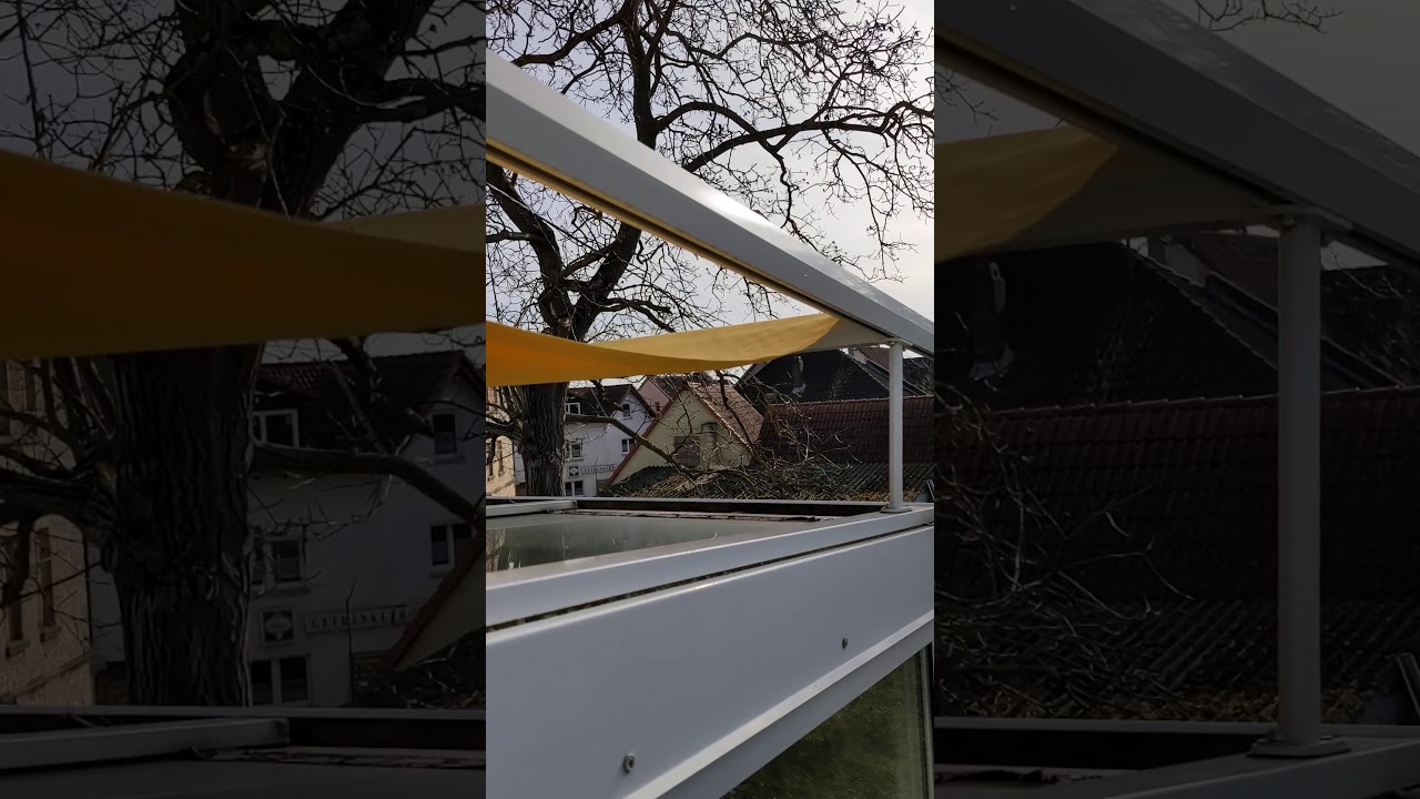 Wintergartenmarkise - das Tuch h&auml;ngt durch - Fehlersuche (1/3)