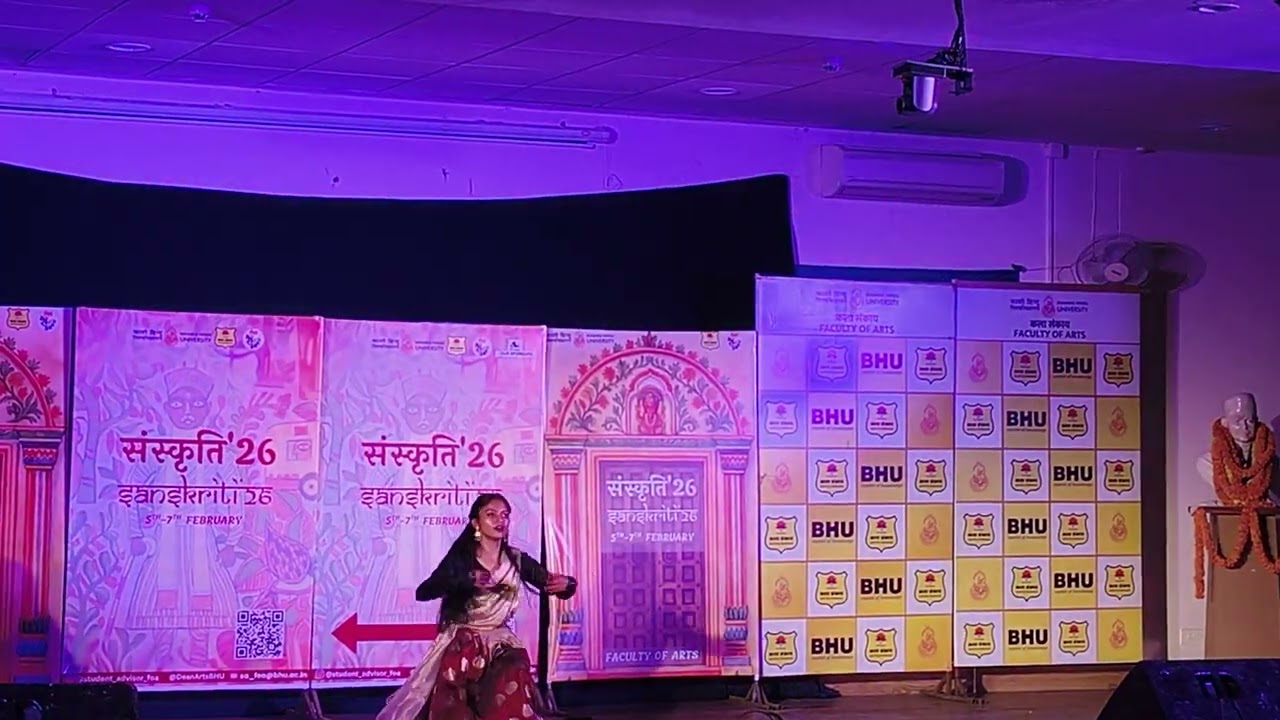 Sanskriti Program 💫❣️Dance and singing ll Annual Fest ll Faculty Of Arts ll#bhu#vedio#trending#dance