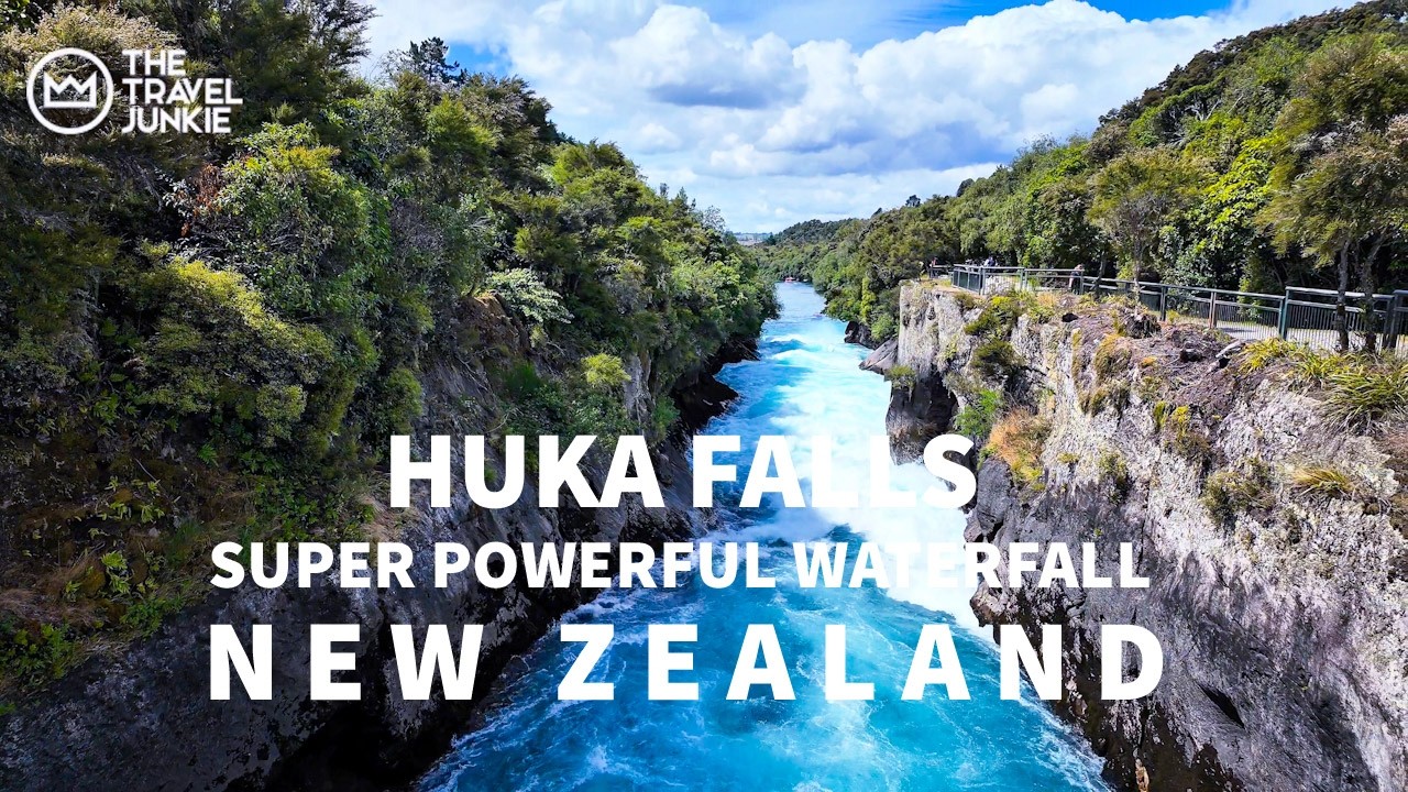 HUKA FALLS WALK | NEW ZEALAND WALKING TOUR | NORTH ISLAND ROADTRIP 4K