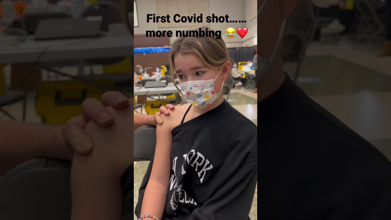 11 year old gets first Covid shot&hellip;Priceless!