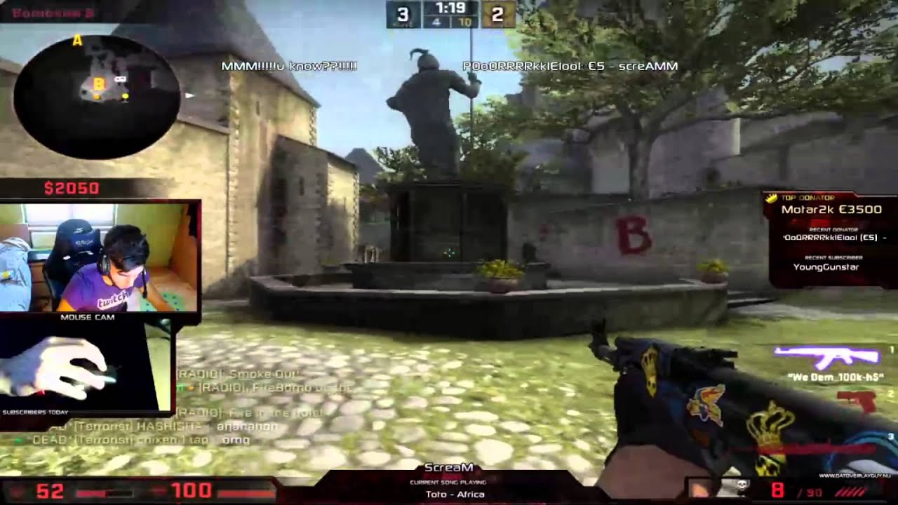 [CS:GO] ScreaM Stream/MATCHMAKING#1/Cobblestone