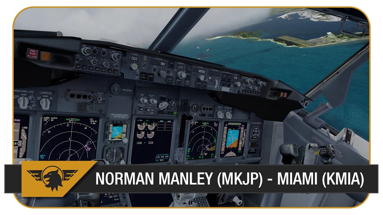 [Prepar3D] PMDG NGX | AAL1545 | Stormy Weather! | VATSIM | Norman Manley (MKJP) - Miami (KMIA)