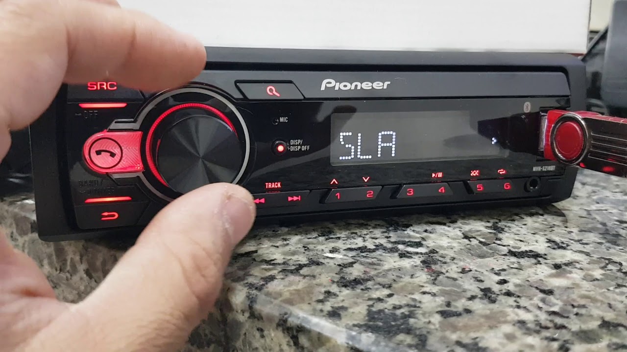 ajustes de áudio Pioneer (MHV-S218BT)