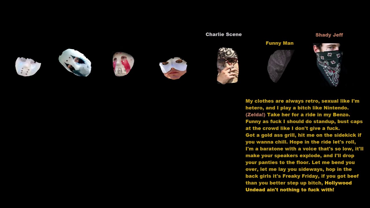 Hollywood Undead- Bottle And A Gun DEMO (lyrics video)