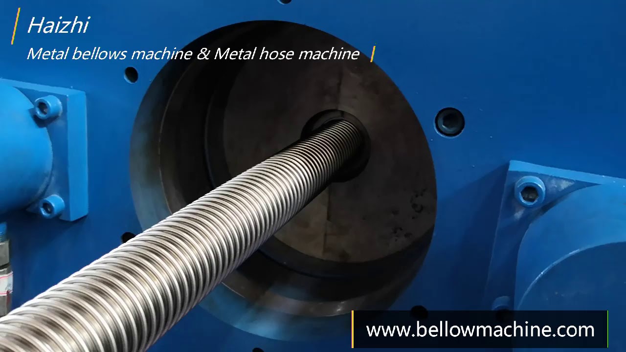 Metal hose forming machine for the flexible metal hose production