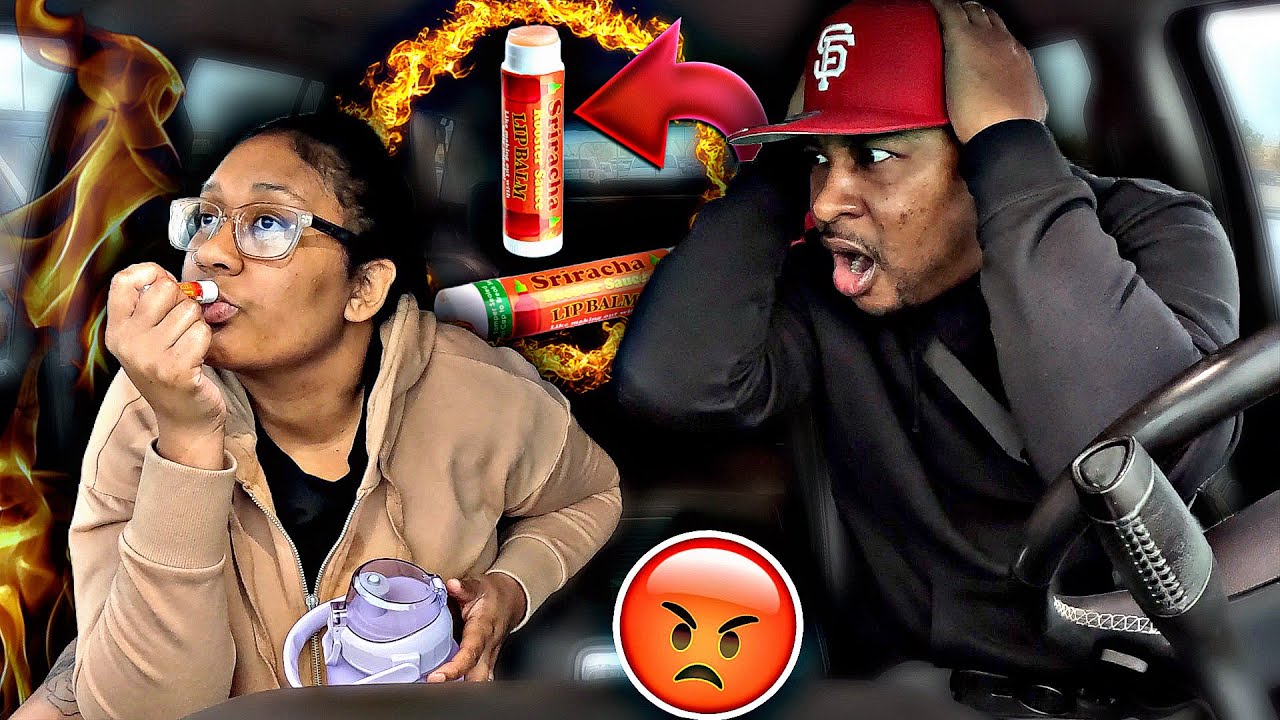 WORLDS HOTTEST CHAP STICK PRANK ON WIFE! *HILARIOUS*
