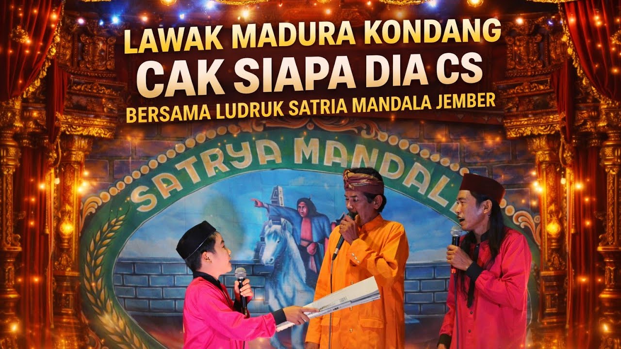 Lawak Madura Kondang Cak Siapa dia CS bersama Ludruk Satria Mandala Jember 