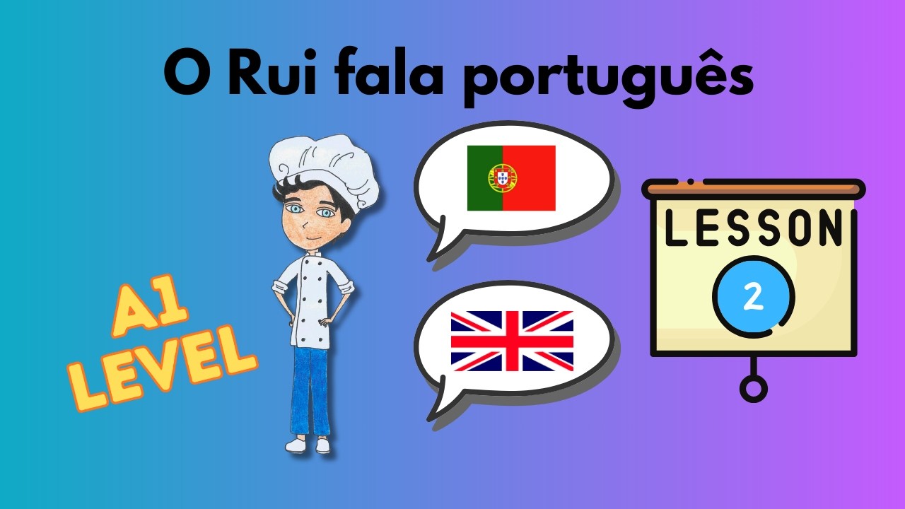 O Rui Fala Português e Inglês A1 | Comprehensible Input in Portuguese
