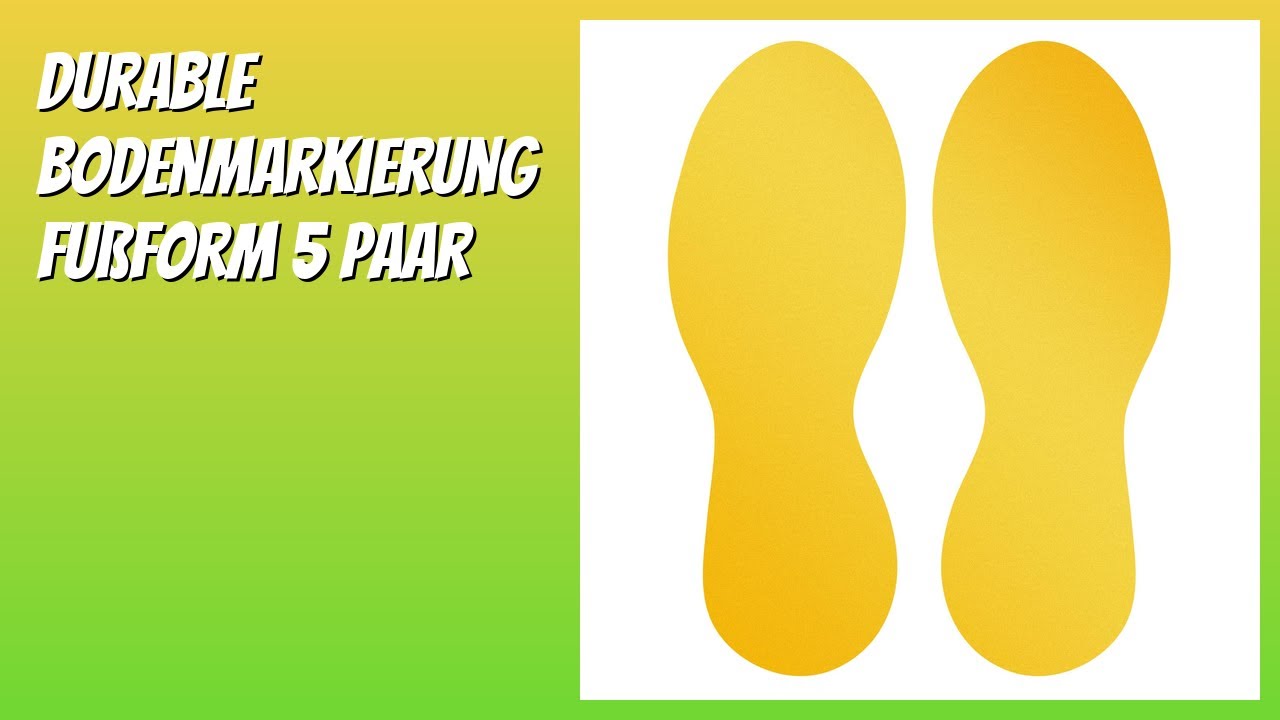 BEWERTUNG (2026): Durable Bodenmarkierung Fußform 5 Paar. Infos