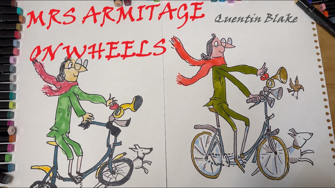 How to Draw Mrs Armitage on Wheels by Quentin Blake