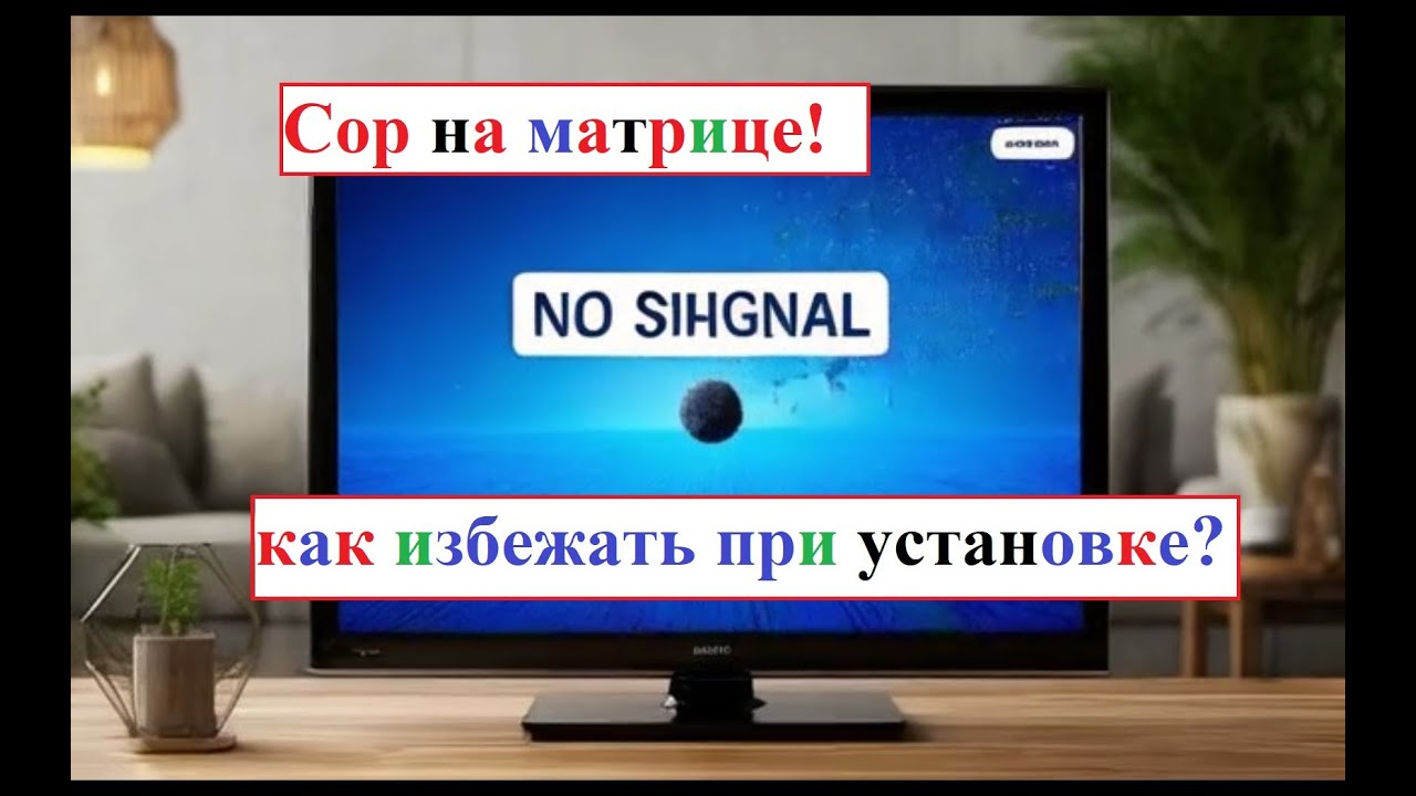 Безрамочная матрица, сор после установки. Выход есть!