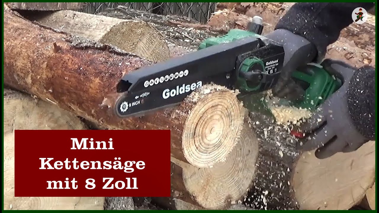 Mini Kettensäge mit 8 Zoll