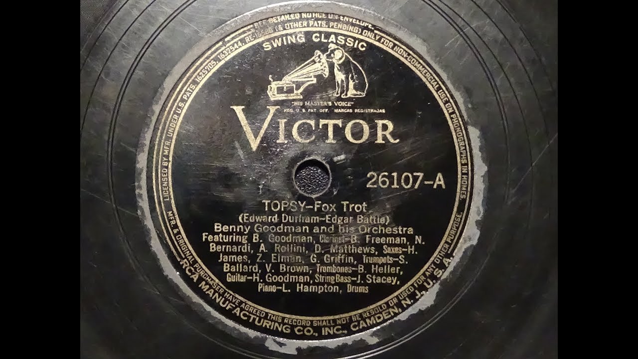 78rpm: Topsy - Benny Goodman and his Orchestra, 1938 - Victor 26107