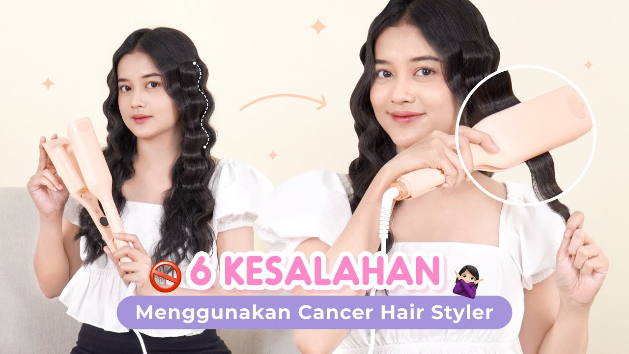 6 TEKNIK BUAT MERMAID WAVE SEMPURNA DENGAN CANCER HAIRSTYLER #InstantWave| NVMEE
