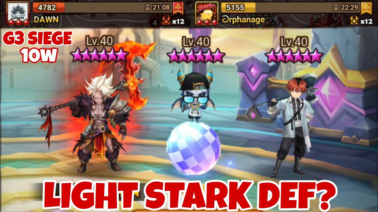 G3 Siege Season 22 has Started, and i see something new - Amity v DAWN v Orphanage - Summoners War
