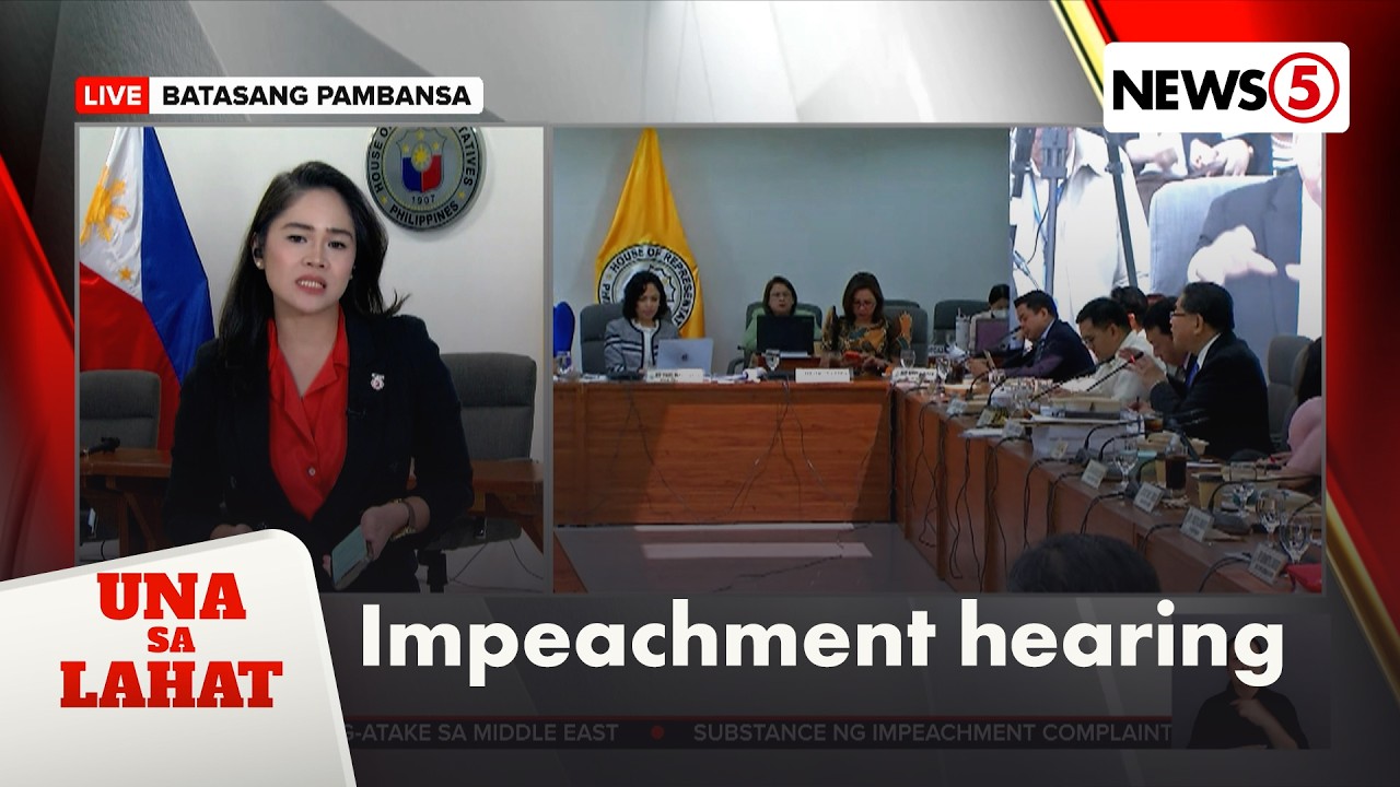 Substance ng impeachment complaints vs. VP Sara, tinalakay sa Kamara | Una Sa Lahat