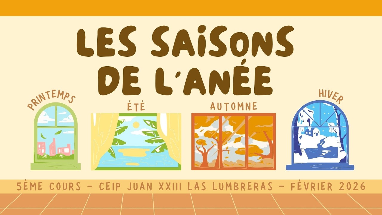 5º PRIMARIA: LES SAISONS - FRANÇAIS - CEIP JUAN XXIII LAS LUMBRERAS, MONTEAGUDO, MURCIA.