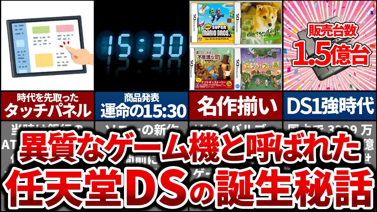 【ゆっくりゲーム史解説】異質なゲーム機と呼ばれた「任天堂DS」の歴史。