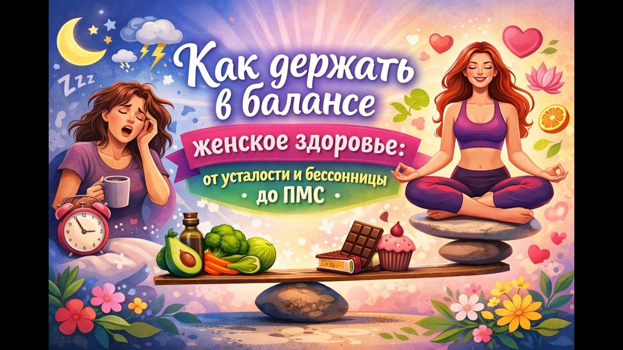 Как держать в балансе женское здоровье: от усталости и бессонницы до ПМС. Эфир с Аленой Гусевой