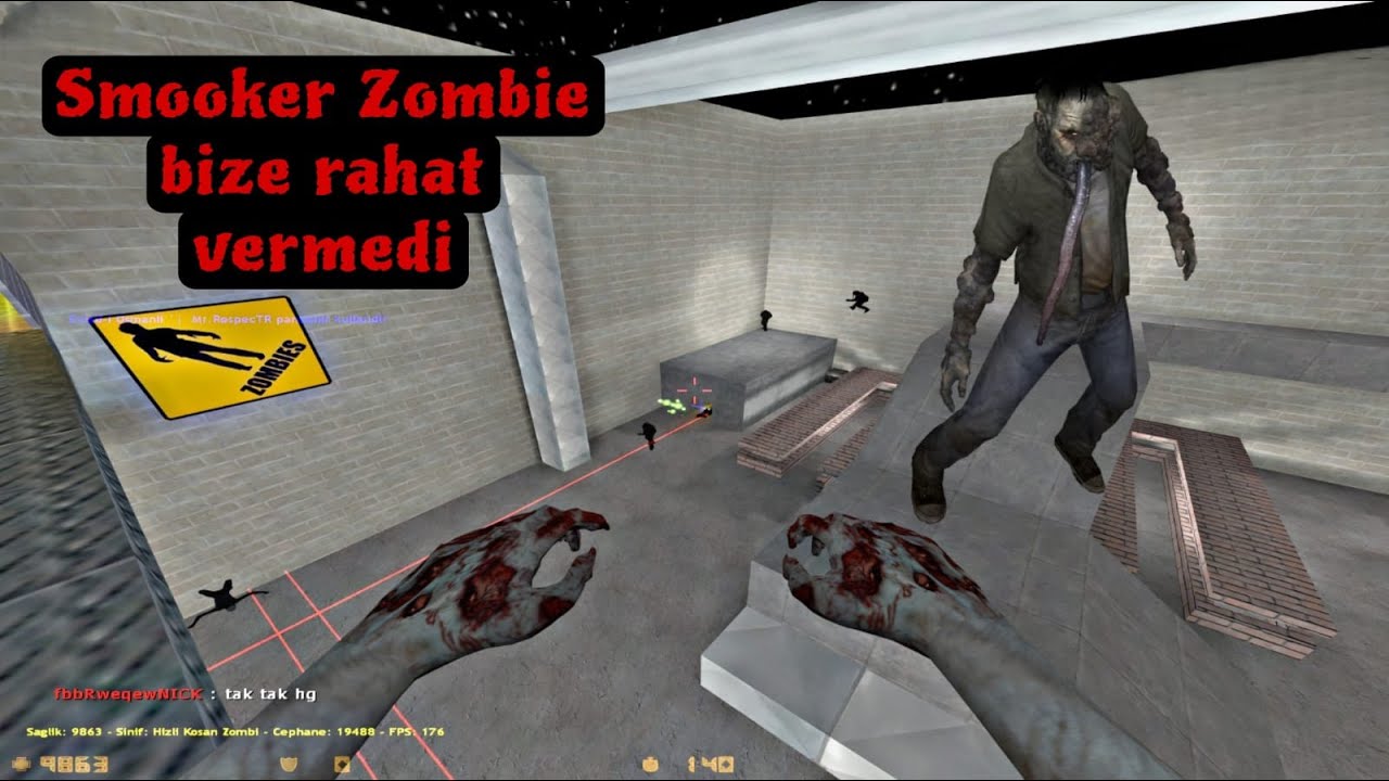 SMOKERLER HER ZAMANKİ GİBİ RAHAT VERMİYOR - CS 1.6 & Zombie Plague - ZM_BHZRD_BASE_RMK