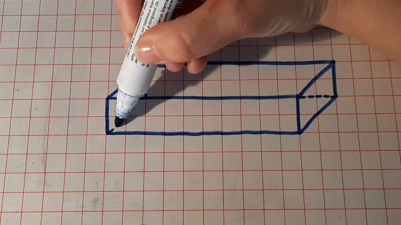 Come disegnare un PARALLELEPIPEDO RETTANGOLO basso e lungo nei problemi di geometria  || terza media