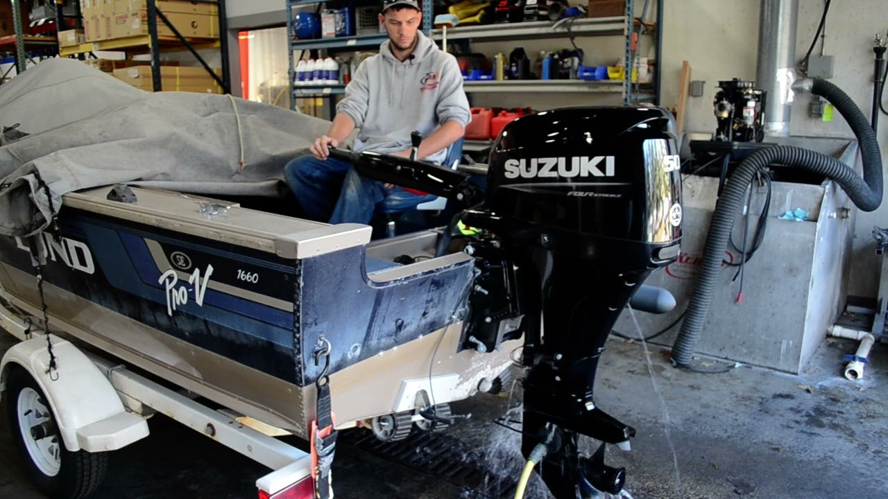 2024 Suzuki DF50ATL5 50hp Long shaft Tiller outboard boat motor