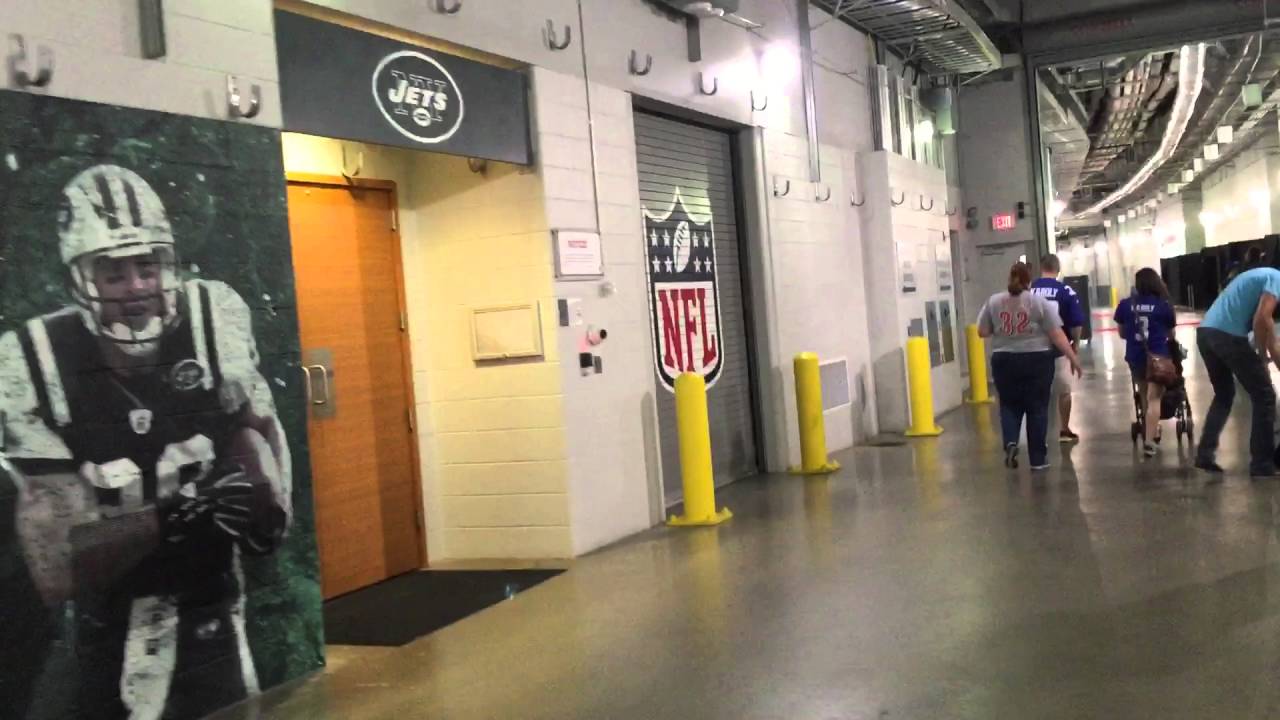 Right Outside NY Jets Locker Room At MetLife Stadium