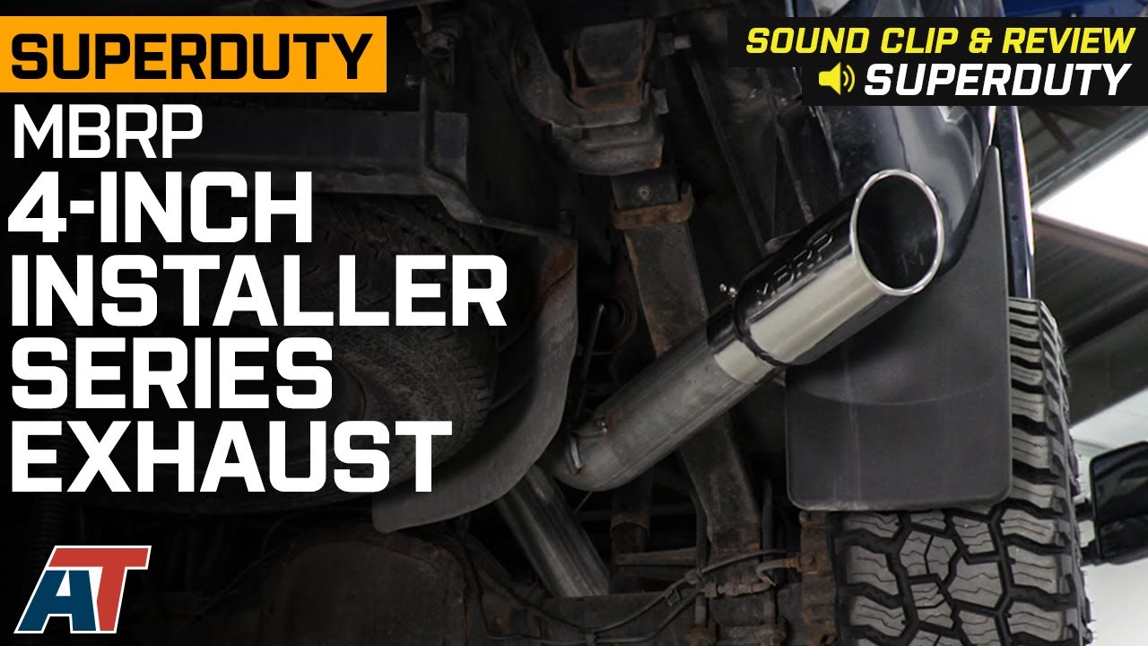 2011-2016 F-250 SuperDuty MBRP 4-Inch Installer Series Single Exhaust System Review & Sound Clip