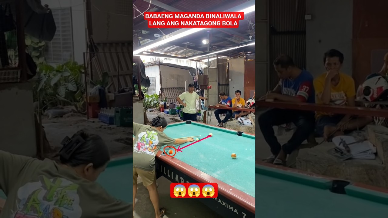 Ang Galing Ng Ginawang Kickshot Ng Isang Babaeng Maganda 😱🎱🔥