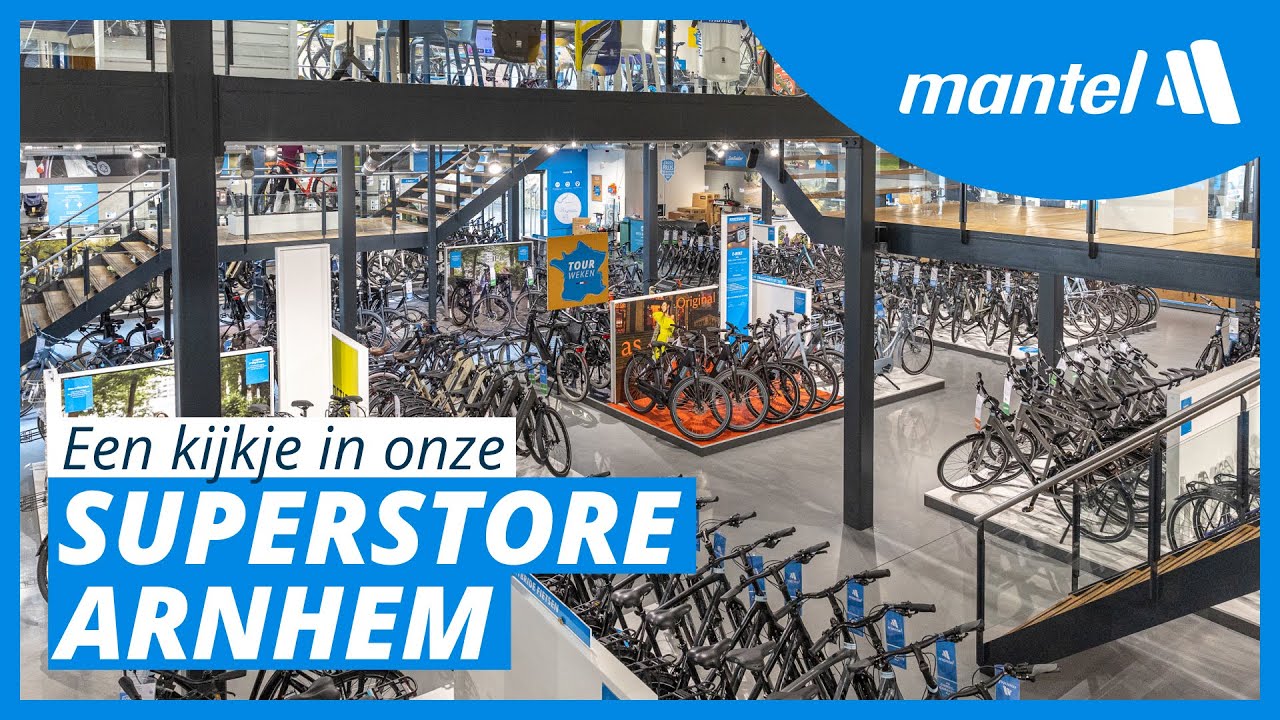 KIJK BINNEN BIJ DE SUPERSTORE VAN MANTEL ARNHEM, DE GROOTSTE FIETSENWINKEL VAN NEDERLAND