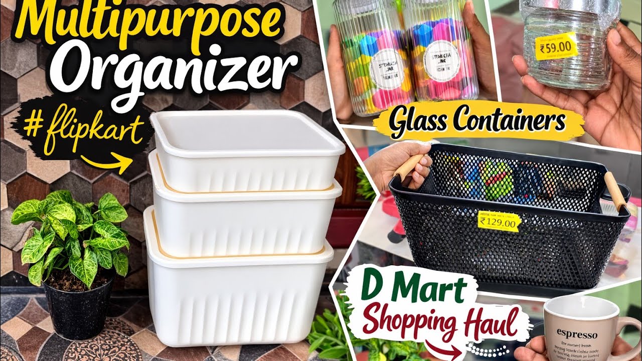 Tamil ✨ Multipurpose Organiser  From #flipkart / Weekend Vlog/ D Mart Shopping🛍️ @daytodaylife9113  