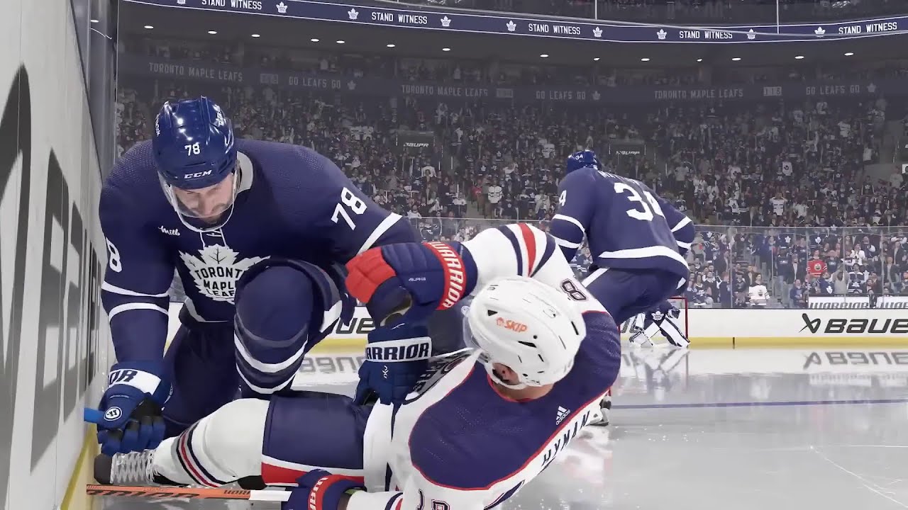 NHL 24 gameplay true broadcast camera